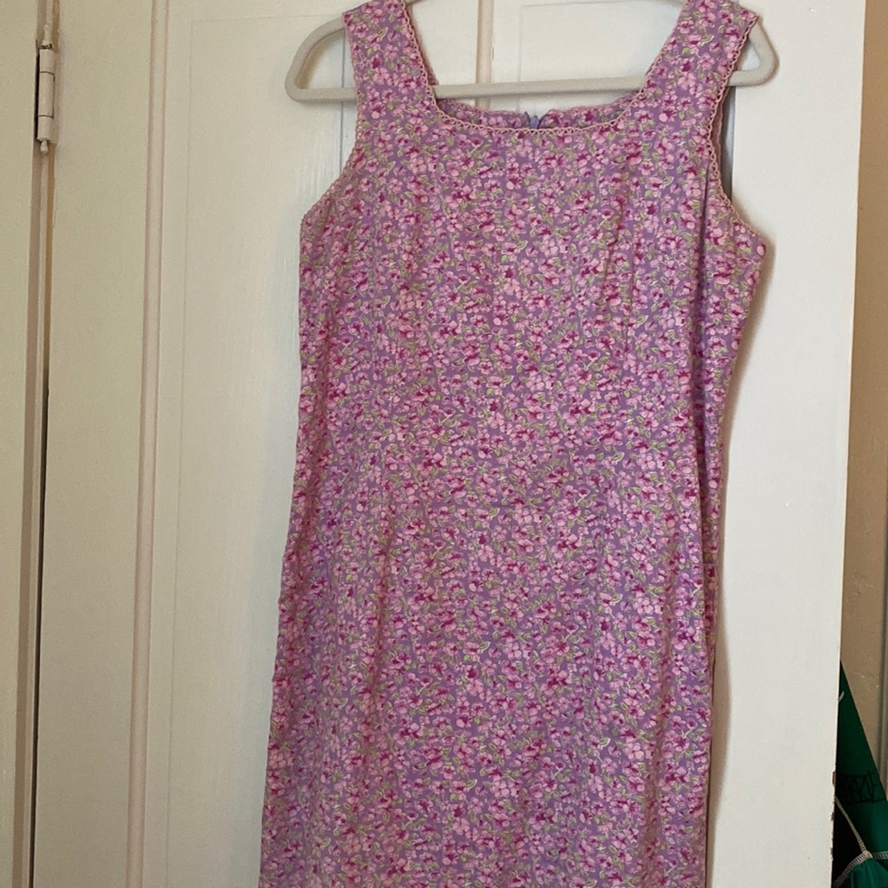 Lily Pulitzer Vintage Purple Floral Dress